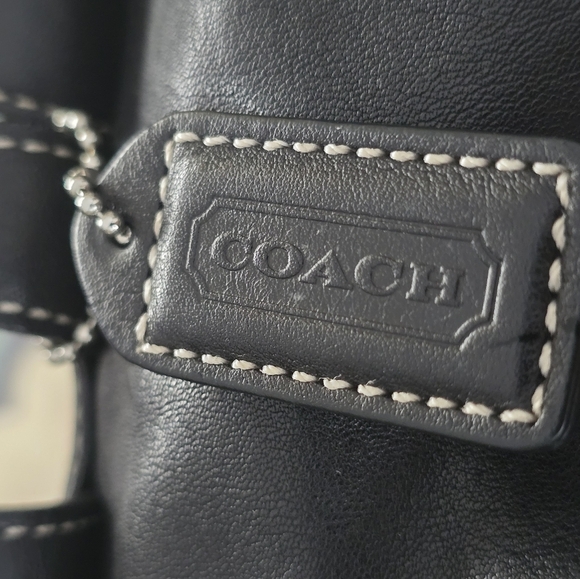 Coach Vintage 90\'s Y2K Elegant Black Leather Legacy Backpack 9569 main image 8